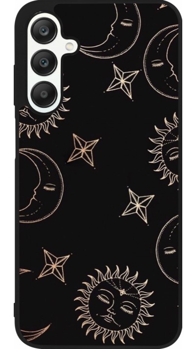 Samsung Galaxy A25 Case Hülle - Silikon schwarz Suns and Moons