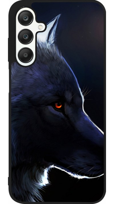 Samsung Galaxy A25 Case Hülle - Silikon schwarz Wolf Shape