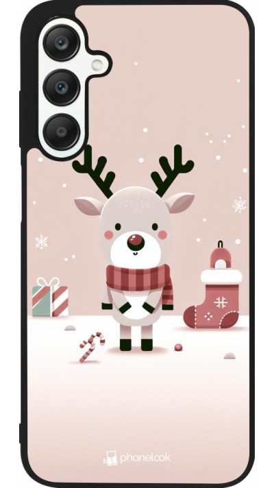 Samsung Galaxy A25 Case Hülle - Silikon schwarz Weihnachten 2023 Choupinette Rentier