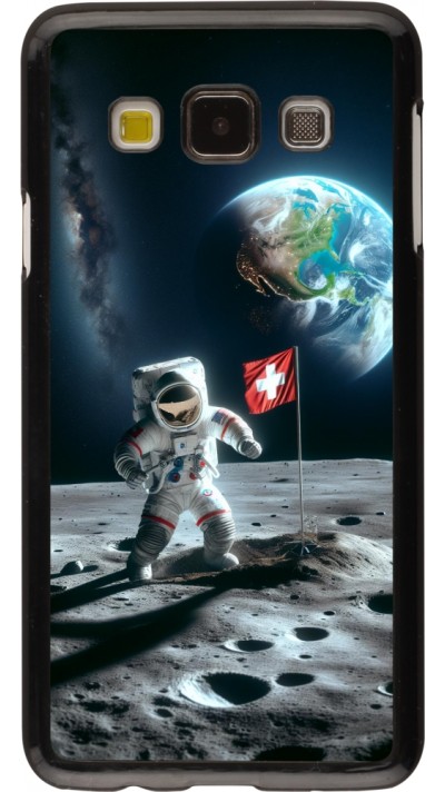 Samsung Galaxy A3 (2015) Case Hülle - Astro Schweiz auf dem Mond