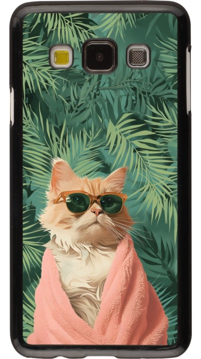 Samsung Galaxy A3 (2015) Case Hülle - Cat Summer Palms