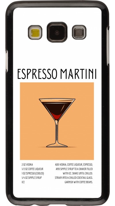 Samsung Galaxy A3 (2015) Case Hülle - Cocktail Rezept Espresso Martini