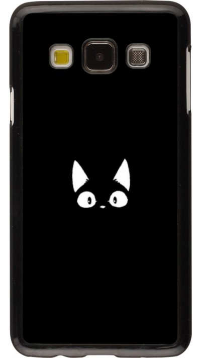 Hülle Samsung Galaxy A3 (2015) - Funny cat on black