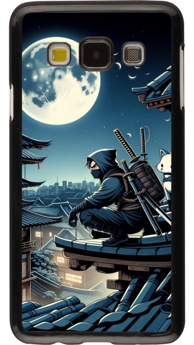 Samsung Galaxy A3 (2015) Case Hülle - Ninja unter dem Mond