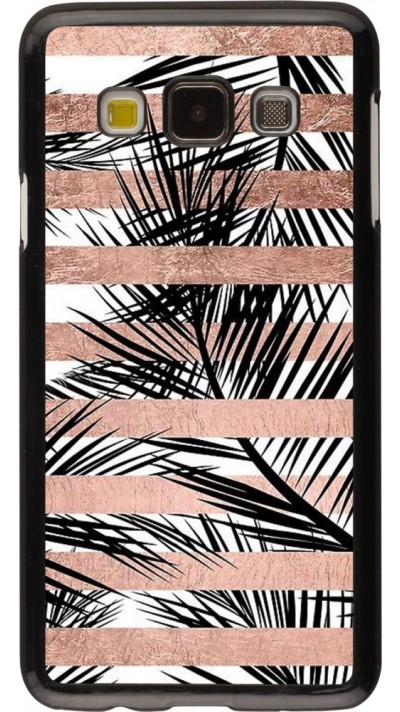 Hülle Samsung Galaxy A3 (2015) - Palm trees gold stripes