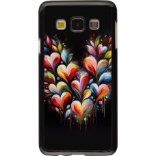 Samsung Galaxy A3 (2015) Case Hülle - Valentin 2024 Schwarzes Herz Abstrakt