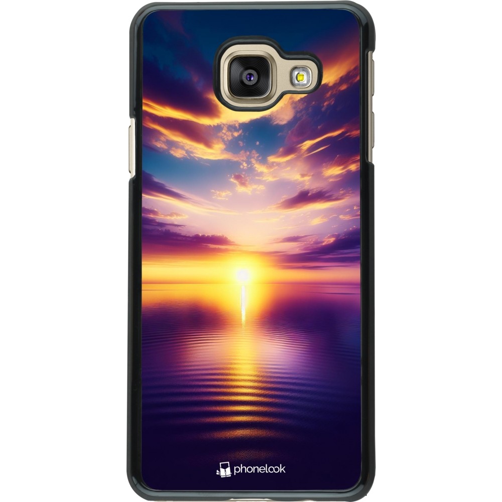 Coque Samsung Galaxy A3 (2016) - Coucher soleil jaune violet