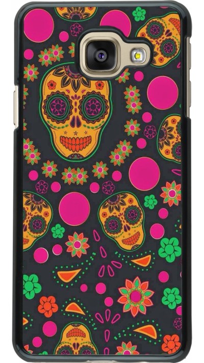 Samsung Galaxy A3 (2016) Case Hülle - Halloween 22 colorful mexican skulls