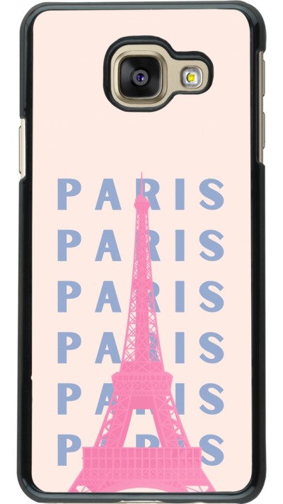 Samsung Galaxy A3 (2016) Case Hülle - Paris Pink Print