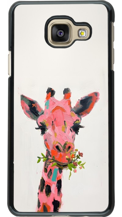 Samsung Galaxy A3 (2016) Case Hülle - Pink Girafe Paint