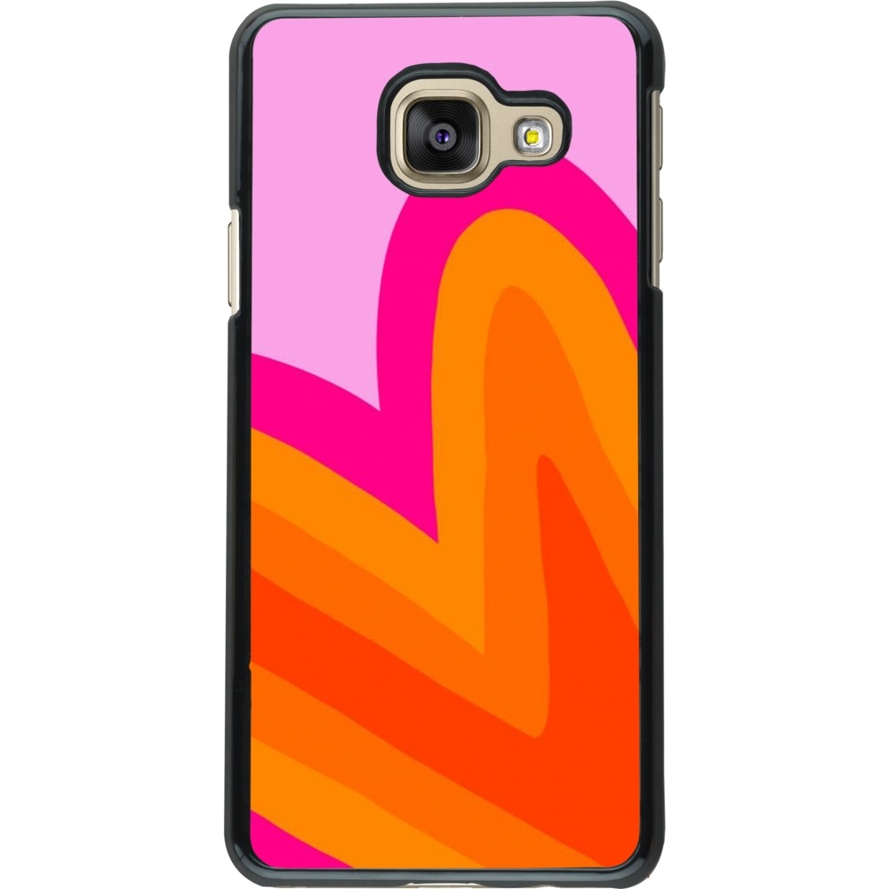 Samsung Galaxy A3 (2016) Case Hülle - Valentine 2024 heart gradient