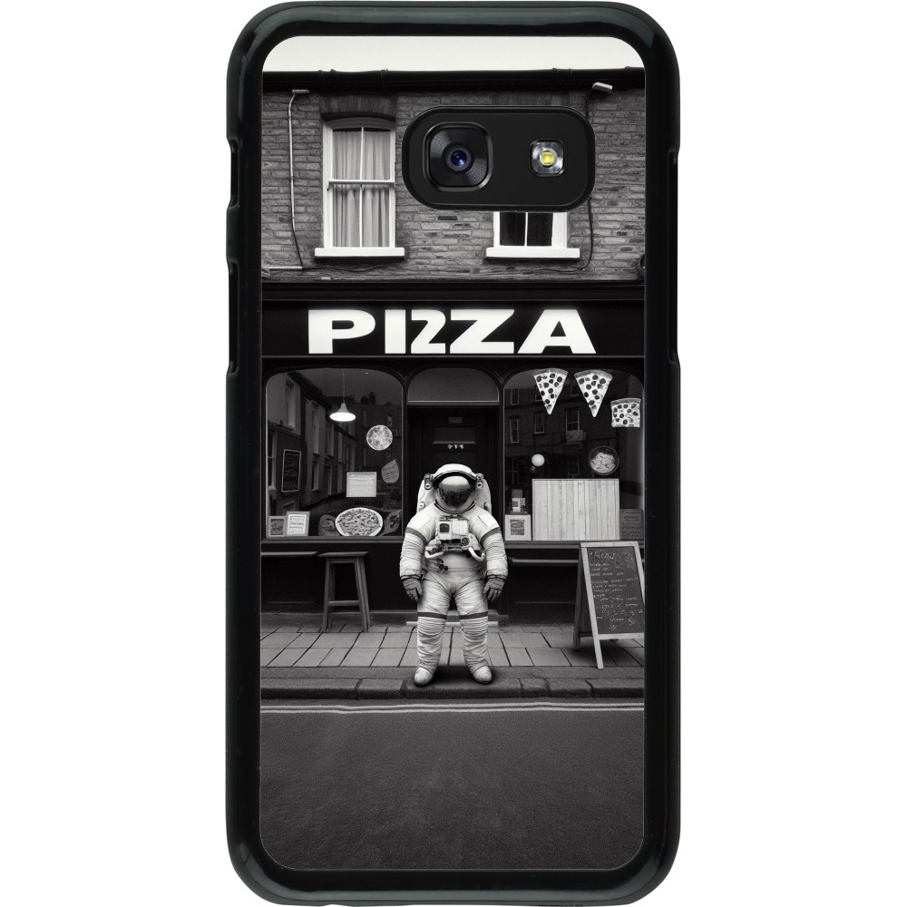 Samsung Galaxy A3 (2017) Case Hülle - Astronaut vor einer Pizzeria