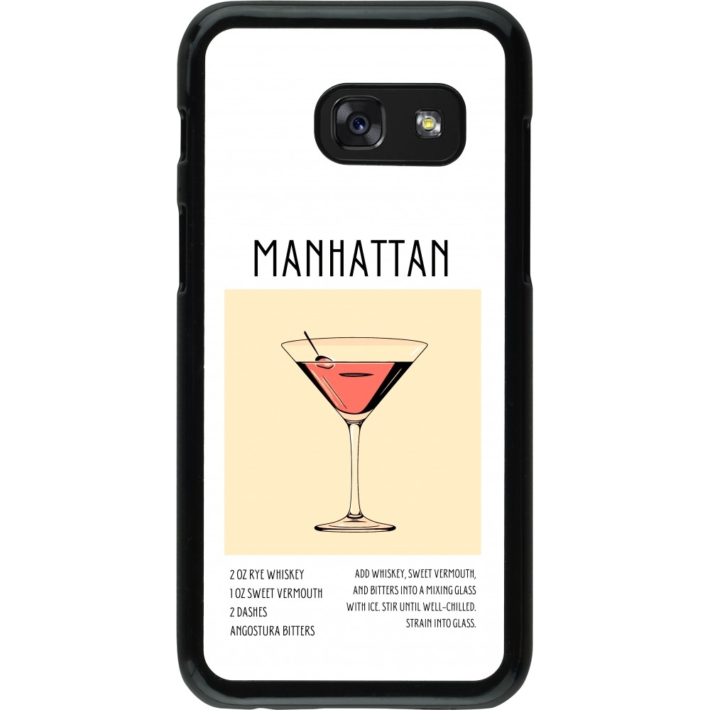 Samsung Galaxy A3 (2017) Case Hülle - Cocktail Rezept Manhattan