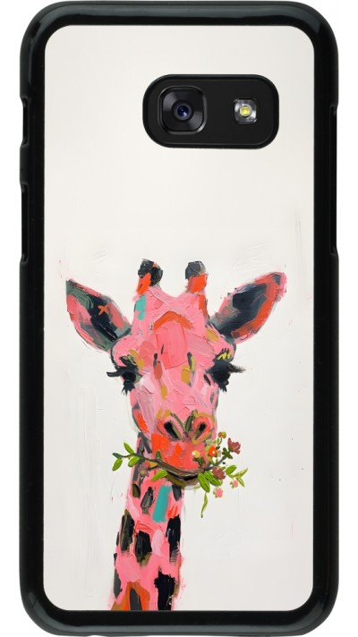 Samsung Galaxy A3 (2017) Case Hülle - Pink Girafe Paint