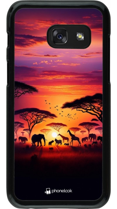 Samsung Galaxy A3 (2017) Case Hülle - Safari Sonnenuntergang Wildtiere