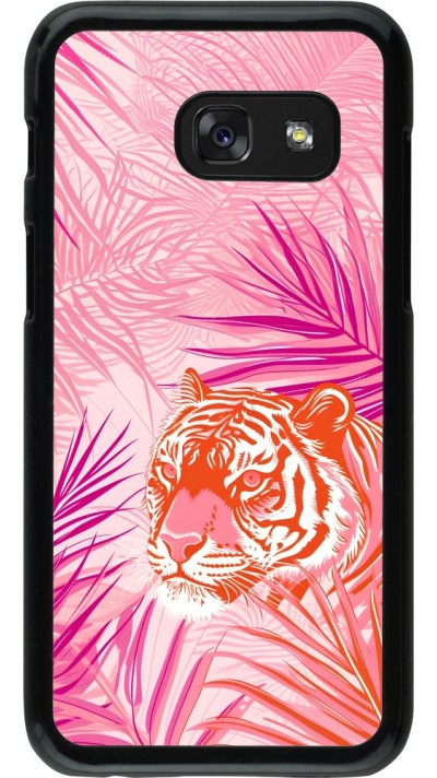 Samsung Galaxy A3 (2017) Case Hülle - Tiger Palmen rosa