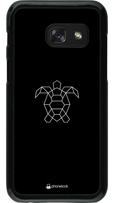 Hülle Samsung Galaxy A3 (2017) - Turtles lines on black