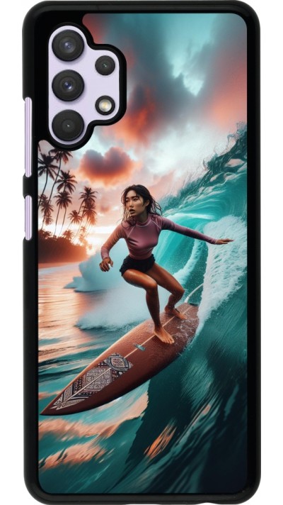 Samsung Galaxy A32 Case Hülle - Surferin aus Bali