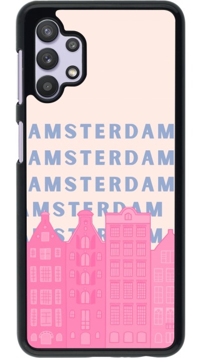 Samsung Galaxy A32 5G Case Hülle - Amsterdam Pink Print