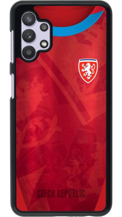 Samsung Galaxy A32 5G Case Hülle - Tschechische Republik personalisierbares Fussballtrikot