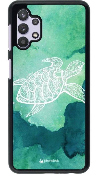 Coque Samsung Galaxy A32 5G - Turtle Aztec Watercolor