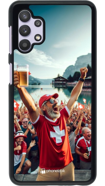 Coque Samsung Galaxy A32 5G - Victoire suisse fan zone Euro 2024