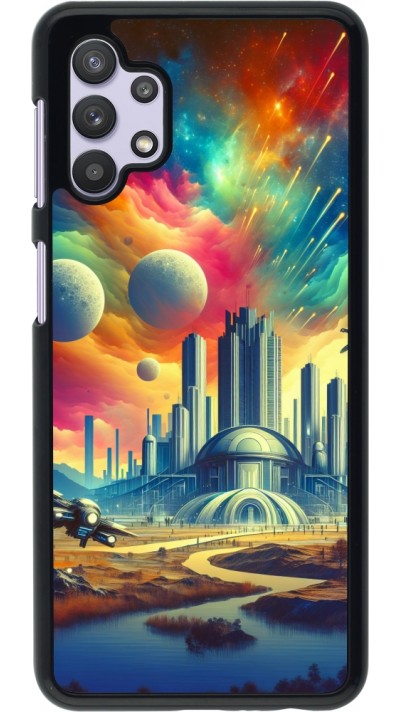 Coque Samsung Galaxy A32 5G - Ville extra-dôme futuriste