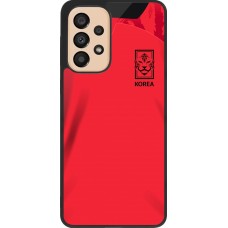 Samsung Galaxy A33 5G Case Hülle - Silikon schwarz Südkorea 2022 personalisierbares Fussballtrikot