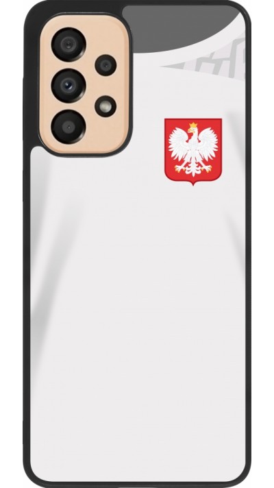 Samsung Galaxy A33 5G Case Hülle - Silikon schwarz Polen 2022 personalisierbares Fussballtrikot