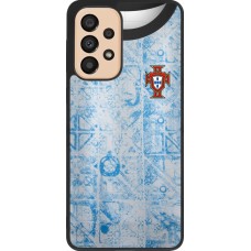 Samsung Galaxy A33 5G Case Hülle - Silikon schwarz Portugal Away personalisierbares Fussballtrikot