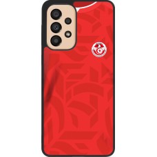 Samsung Galaxy A33 5G Case Hülle - Silikon schwarz Tunesien 2022 personalisierbares Fussballtrikot