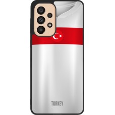 Samsung Galaxy A33 5G Case Hülle - Silikon schwarz Türkei personalisierbares Fussballtrikot