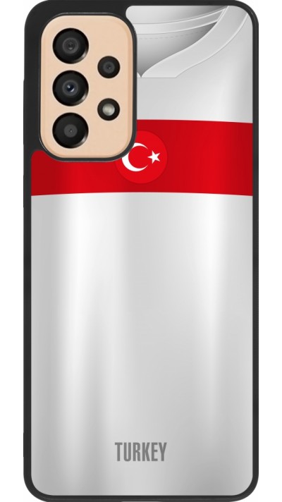 Samsung Galaxy A33 5G Case Hülle - Silikon schwarz Türkei personalisierbares Fussballtrikot