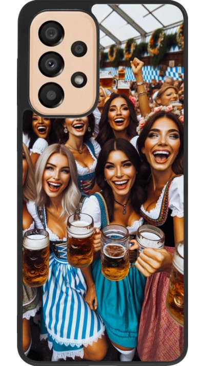 Samsung Galaxy A33 5G Case Hülle - Silikon schwarz Oktoberfest Frauen