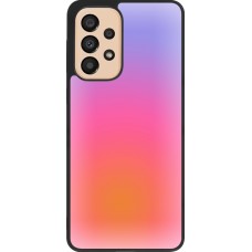 Samsung Galaxy A33 5G Case Hülle - Silikon schwarz Orange Pink Blue Gradient