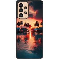 Samsung Galaxy A33 5G Case Hülle - Silikon schwarz Paradies Malediven