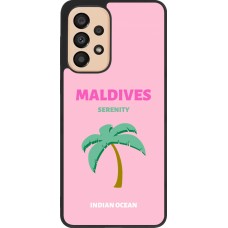 Samsung Galaxy A33 5G Case Hülle - Silikon schwarz Pop Summer Destination Maldives