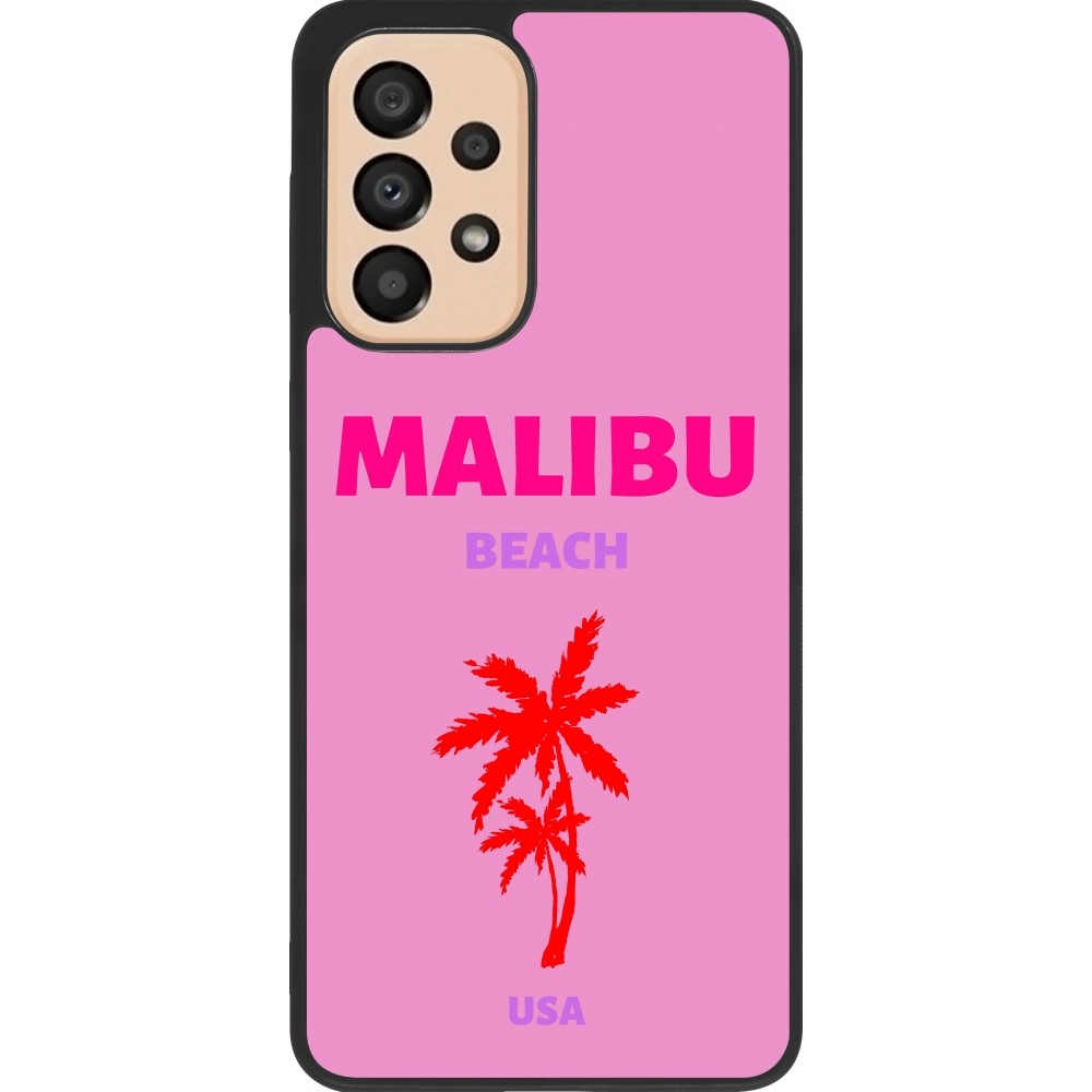 Samsung Galaxy A33 5G Case Hülle - Silikon schwarz Pop Summer Destination Malibu