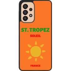 Samsung Galaxy A33 5G Case Hülle - Silikon schwarz Pop Summer Destination St-Tropez