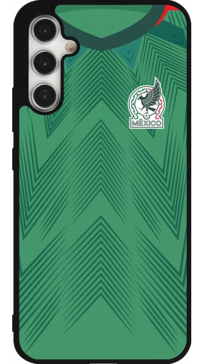 Samsung Galaxy A34 5G Case Hülle - Silikon schwarz Mexiko 2022 personalisierbares Fussballtrikot