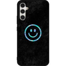 Samsung Galaxy A34 5G Case Hülle - Silikon schwarz Happy smiley irisirt