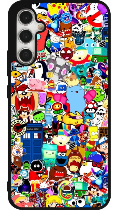 Samsung Galaxy A34 5G Case Hülle - Silikon schwarz Mixed cartoons