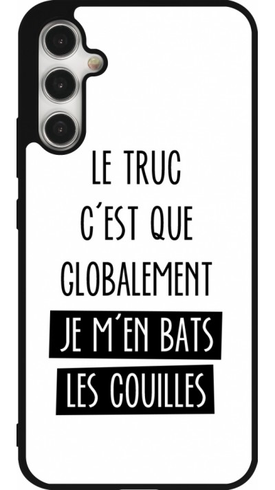 Samsung Galaxy A34 5G Case Hülle - Silikon schwarz Le truc globalement bats les couilles