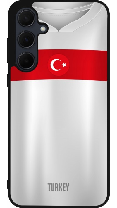 Samsung Galaxy A35 5G Case Hülle - Silikon schwarz Türkei personalisierbares Fussballtrikot