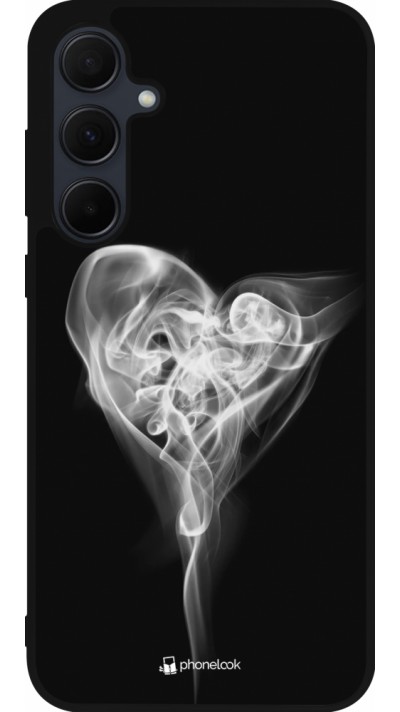 Samsung Galaxy A35 5G Case Hülle - Silikon schwarz Valentine 2022 Black Smoke