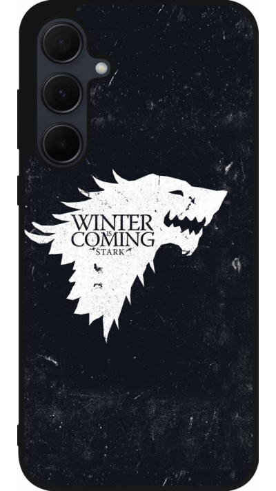 Samsung Galaxy A35 5G Case Hülle - Silikon schwarz Winter is coming Stark