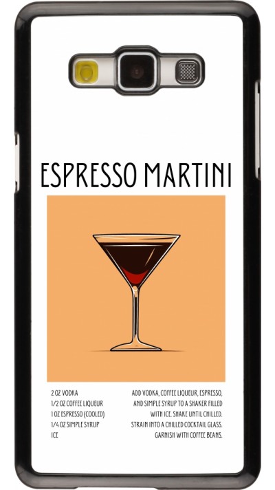 Samsung Galaxy A5 (2015) Case Hülle - Cocktail Rezept Espresso Martini