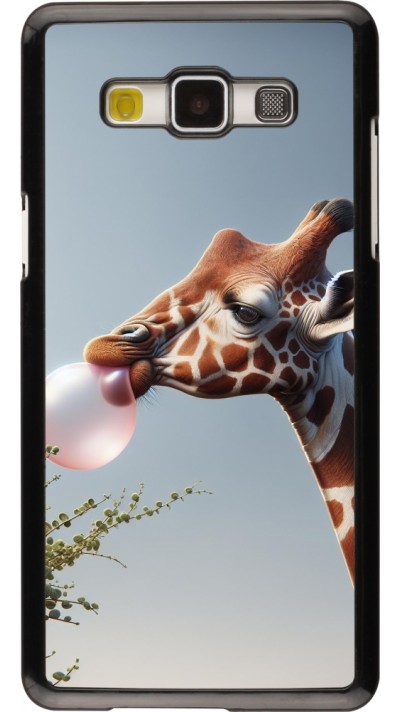 Samsung Galaxy A5 (2015) Case Hülle - Giraffe mit Blase