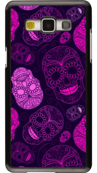 Samsung Galaxy A5 (2015) Case Hülle - Halloween 2023 pink skulls