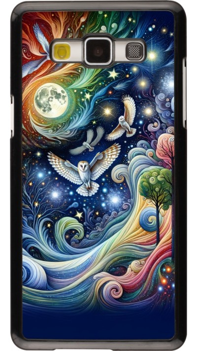 Samsung Galaxy A5 (2015) Case Hülle - Fliegender Blumen-Eule